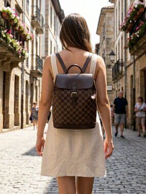 Louis Vuitton Back Pack Arlequin Browns damier